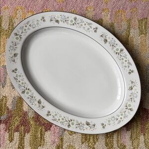 Imperial China by W. Dalton 745 Wild Flower Oval Serving Platter EUC